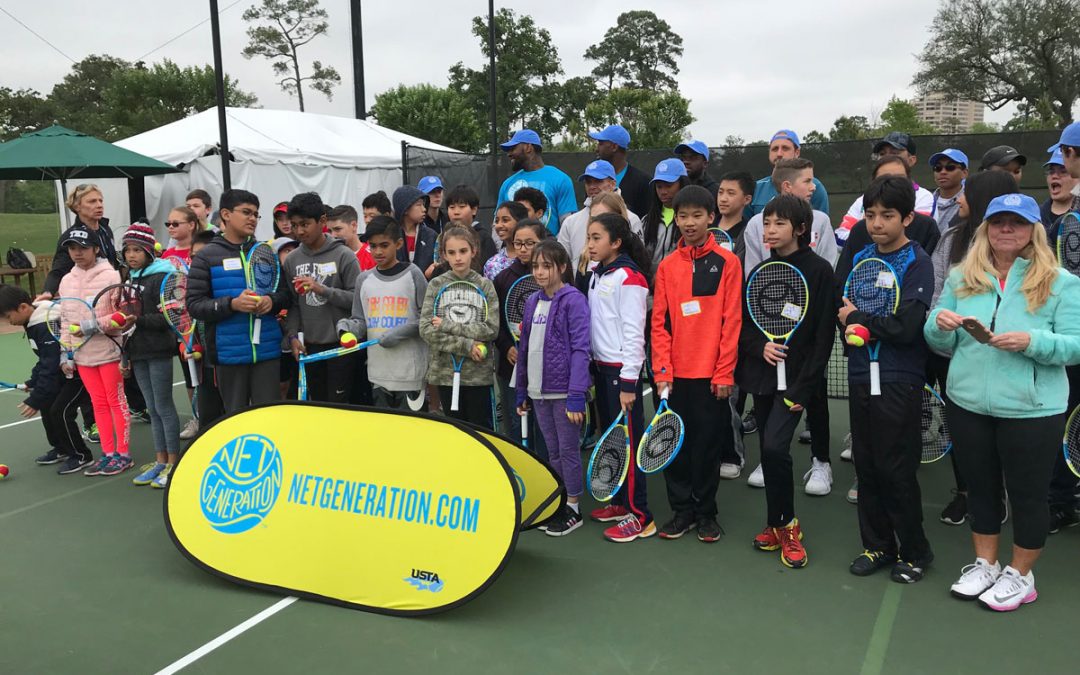 TBF hosts morning with NetGeneration during U. S. Men’s Clay Tennis Tournament in Houston